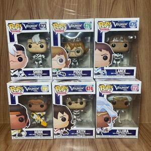 Voltron series set of funko pops